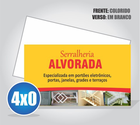 Cartão de Visita - UV Total F/V 4x1