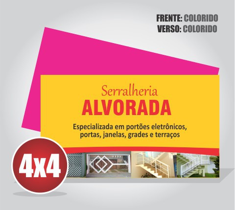 Cartão de Visita - UV Total F/V 4x1