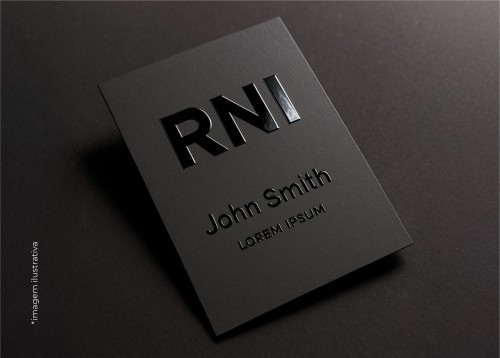 Cartão de visita Laminação Fosca e Verniz Localizado Frente e Verso